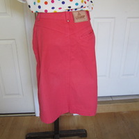 SOLD Pink Denim Skirt (Vintage) - Thumbnail 1