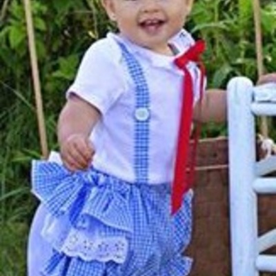 Girls dorothy outfit, baby girls dorothy halloween costume,infant, newborn costumes, girls dorothy pageant outfit - Thumbnail 4