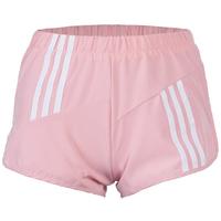 High Waist Stripe Pastel Pink Short - Thumbnail 3