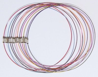 13 Different Colored 18" Necklaces with Barrel Clasp, Very Nice