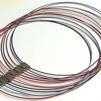 13 Different Colored 18" Necklaces with Barrel Clasp, Very Nice - Thumbnail 2