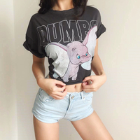 Cartoon Elephant Print Top - Thumbnail 1