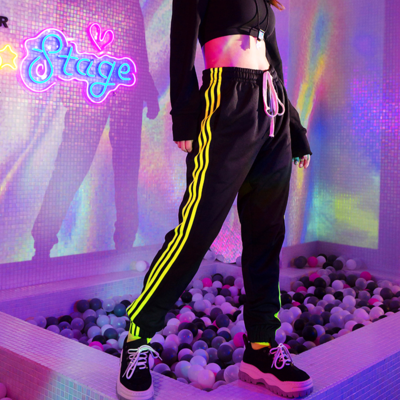 Neon stripes jogger pants - Thumbnail 5