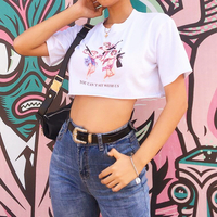 Harajuku Angel Printed Top - Thumbnail 1