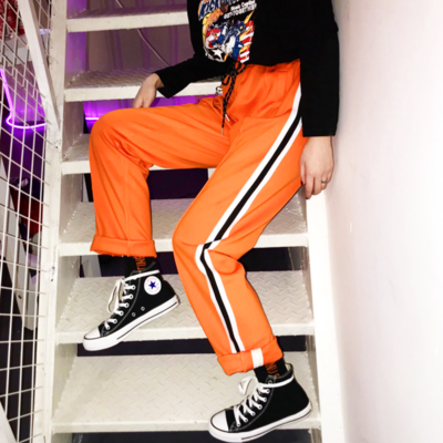 Free shipping-ulzzang track pants - Thumbnail 4