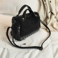 Stylish Rivet Leather Handbags - Thumbnail 3