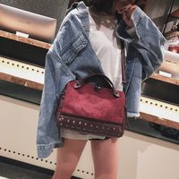 Stylish Rivet Leather Handbags - Thumbnail 4