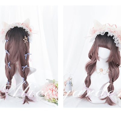 Harajuku new dye gradient soft sister  wig