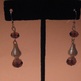 Burgundy Crystal Spiral Earrings - Thumbnail 2
