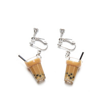 BUBBLE MILK TEA EARRINGS  - Thumbnail 2