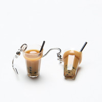 BUBBLE MILK TEA EARRINGS  - Thumbnail 3