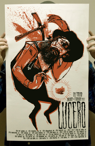 The Miner Lucero Tour poster 2011
