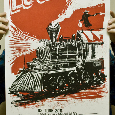 The robber lucero tour poster 2011