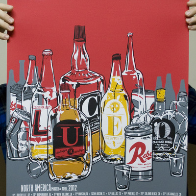 Lucero tour poster 2012
