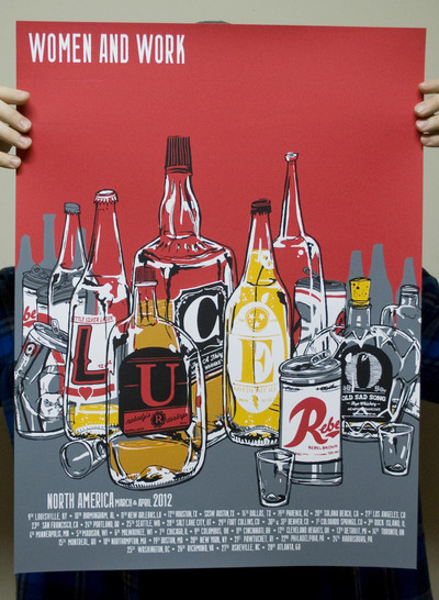 Lucero tour poster 2012