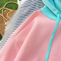 Casual Kawaii Doughnut Pattern Hooded Sweatshirt - Thumbnail 2