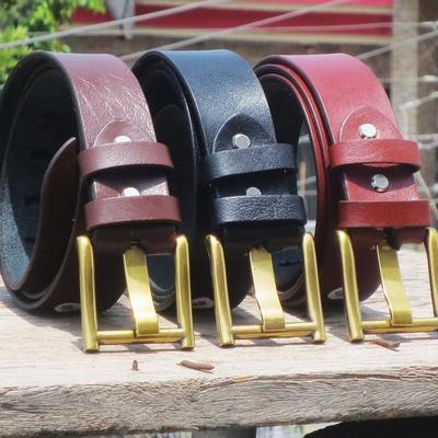 Highest quality designed leather belts for men, black brown dark brown punk leather collar choker necklace for men