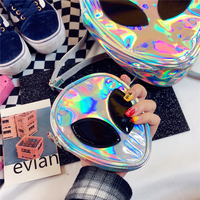 HOLOGRAPHIC ALIEN BACKPACK / CLUTCH BAG - Thumbnail 1