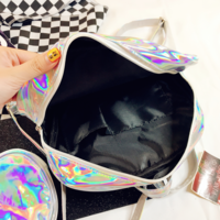 HOLOGRAPHIC ALIEN BACKPACK / CLUTCH BAG - Thumbnail 4