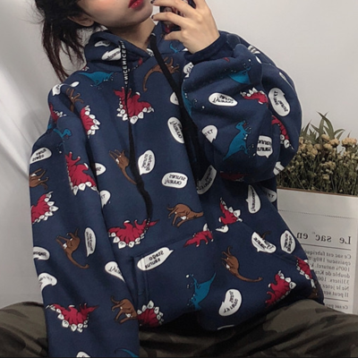 New cartoon dinosaur hoodie