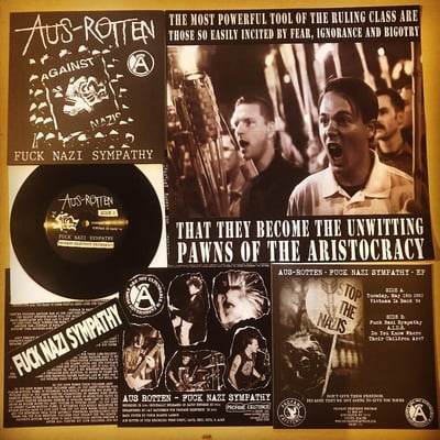Aus-rotten "fuck nazi sympathy, 25-year remastered anniversary edition" ep