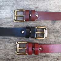 Men's Brown Belt Leather Belts, Full Grain Genuine Leather,Groom Gift,Leather Belt Men - Thumbnail 1