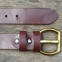 Handmade Men's Dark Brown Color Belt,Full Grain Genuine Leather,Men Leather Belt - Thumbnail 2