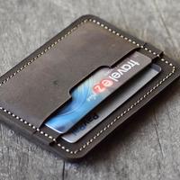 Men Card Holder, Men Leather Card Holder, Holds Lots Of Cards Leather - Thumbnail 1