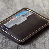 Men Card Holder, Men Leather Card Holder, Holds Lots Of Cards Leather - Thumbnail 2