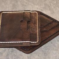 Handmade Personalize Minimal Hand Stitched Card,PERSONALIZED Card Holder, Leather Card Holder. - Thumbnail 1