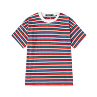 Free Shipping-ULZZANG STRIPED TEE - Thumbnail 3