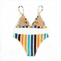 Sexy Stripes Two Piece Swimsuit Bikini Set - Thumbnail 3