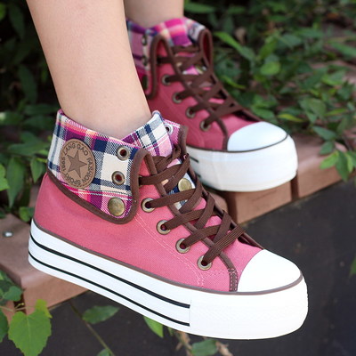 New navy collar casual shoes sneakers - Thumbnail 5