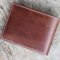 Hand PERSONALIZE Leather Wallet, Men's Wallet - Brown Leather Wallet - Leather Wallet Men's Gifts,Card Holder, Gift Wallet, - Thumbnail 2