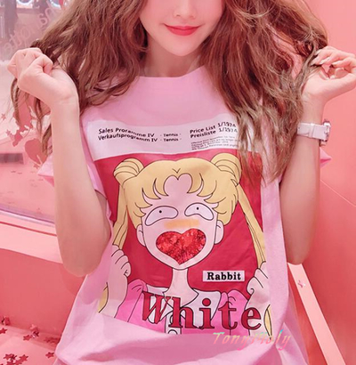 Glitter Heart Sailor Moon Long Tee