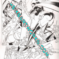 Giant Size Mantra #1 page 13 Malibu Original comic art - Thumbnail 1