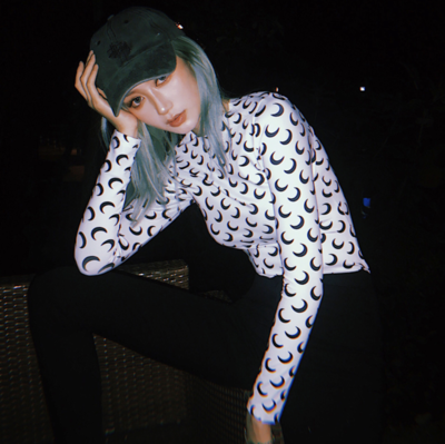 Free Shipping-MOON LONG SLEEVE TOP