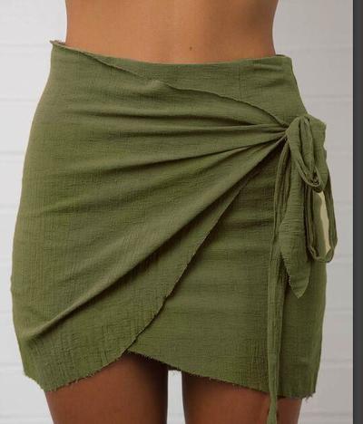 Simple Design Irregular Skirt