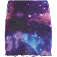 Cosmic Starry Galaxy Mesh Skirt - Thumbnail 3