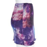 Cosmic Starry Galaxy Mesh Skirt - Thumbnail 4