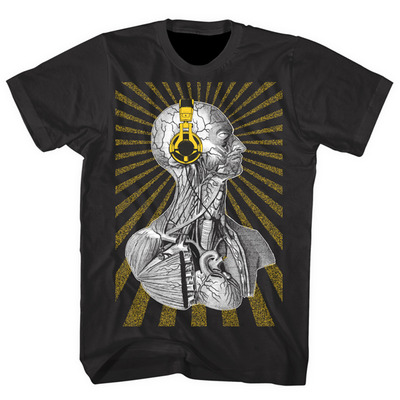 Anatomy of hip hop shirt music geek headphones