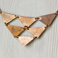 Copper Triangles Necklace - Thumbnail 1