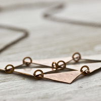 Copper Triangles Necklace - Thumbnail 3