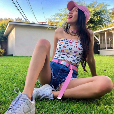 BUTTERFLIES TUBE TOP