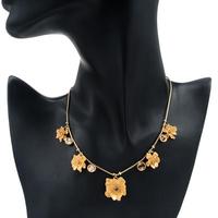 PILGRIM Crystal Flower Necklace - Thumbnail 1