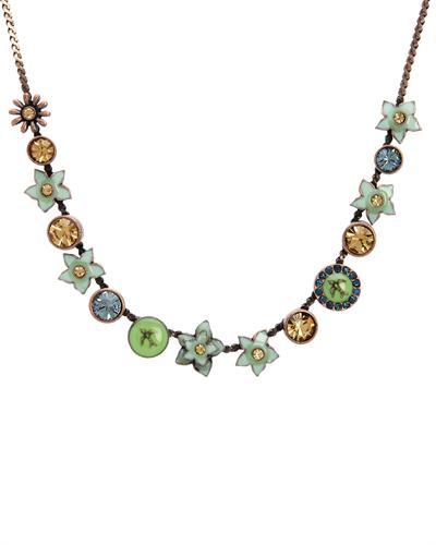 PILGRIM Crystal Enamel Necklace