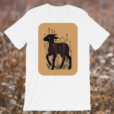 Black lamb - white t-shirt