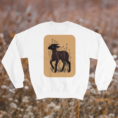 Black lamb - white sweatshirt