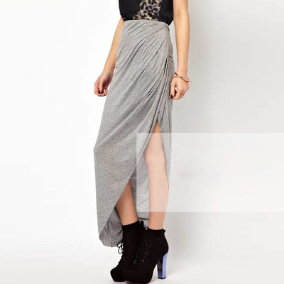 Asymmetrical maxi skirt