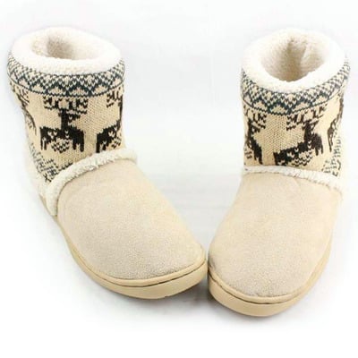 Deer pattern winter boots
